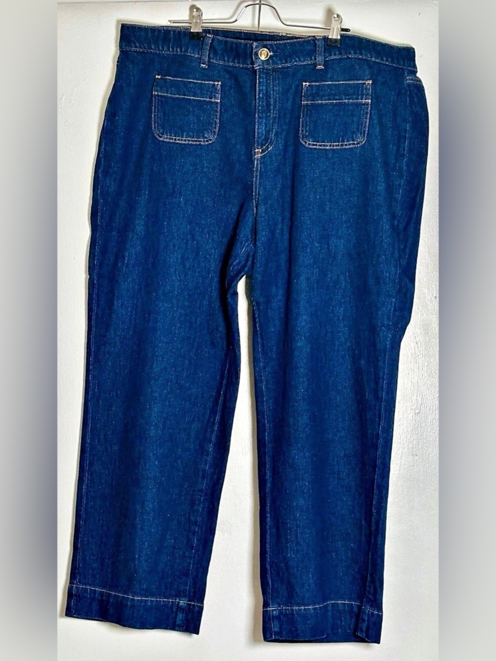 Talbots Classic Jean Trouser Astoria Wash Wide Leg Size 20WP